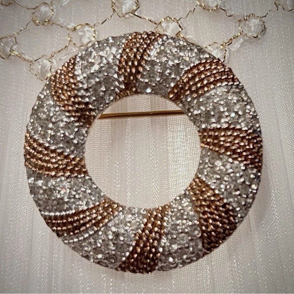 Elegant Silver and Gold PANETTA Brooch